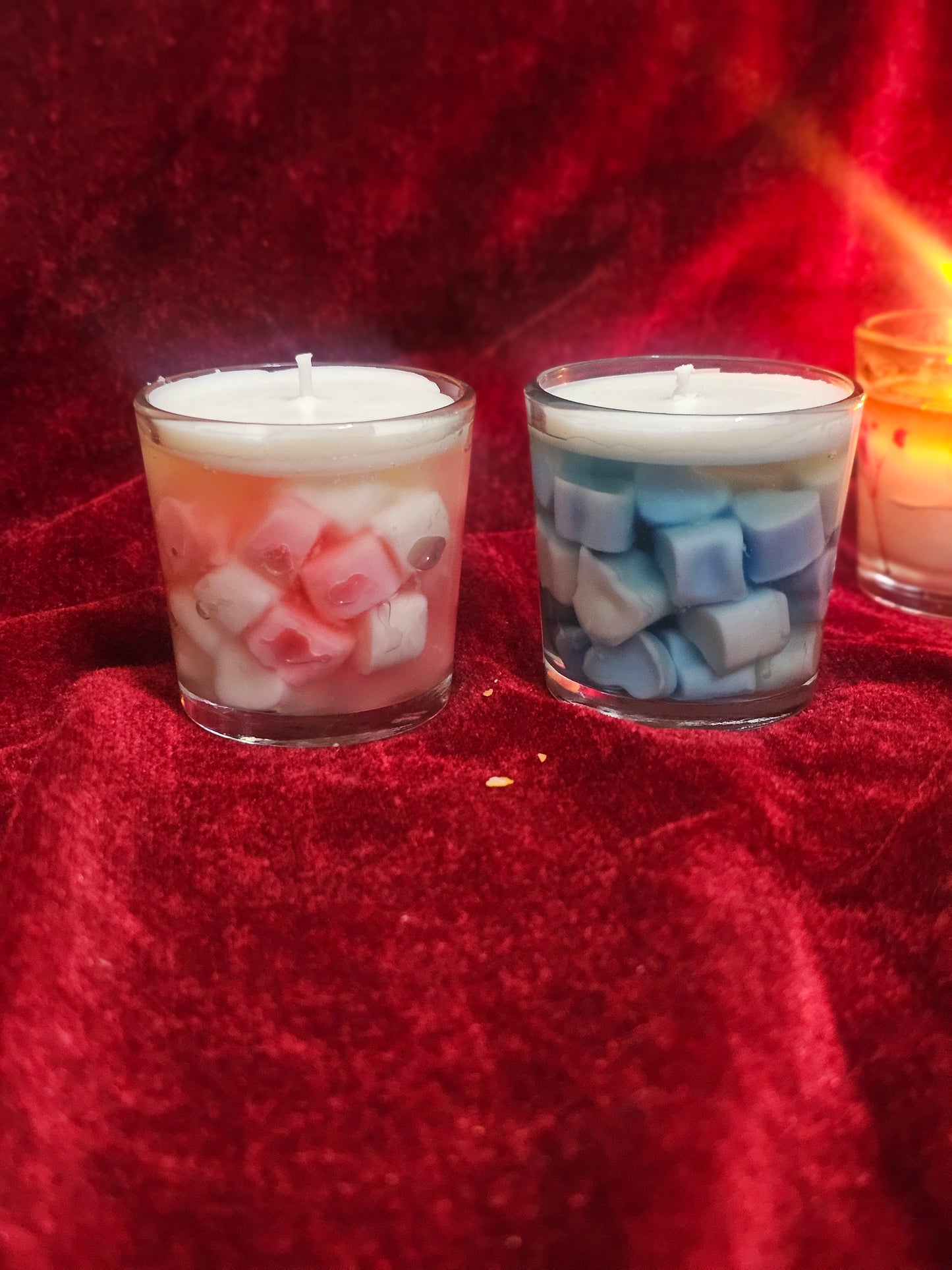 Love candle❤️ (mini heart in gel wax)
