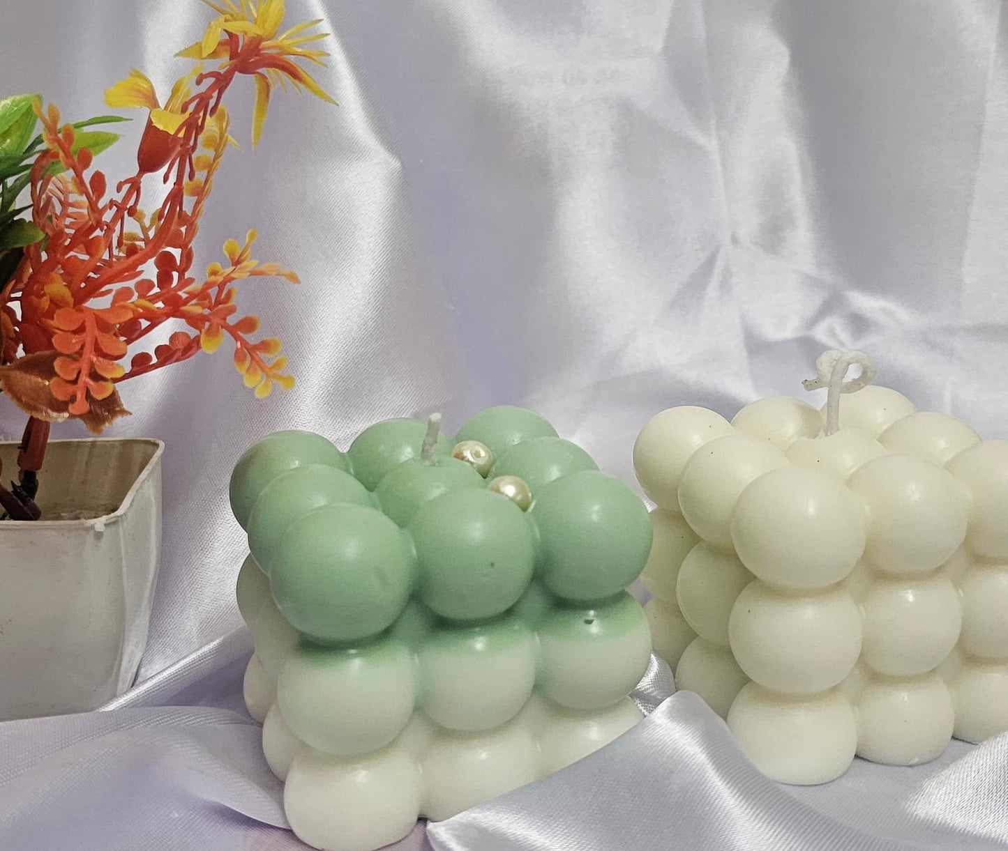 Large Bubble Candle