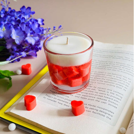 Love candle❤️ (mini heart in gel wax)