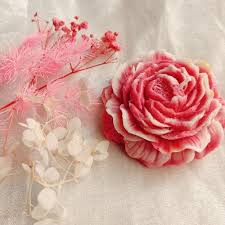 Peony Flower Candle