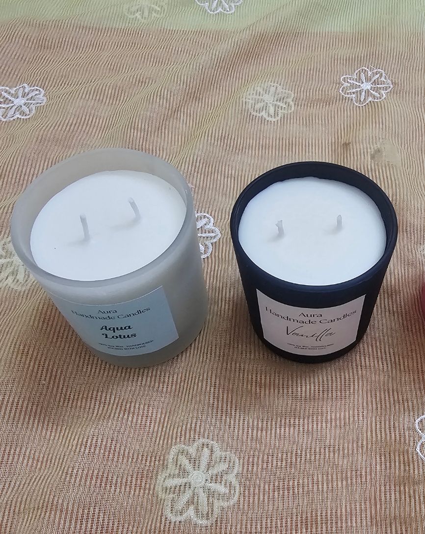 Frosting Glass Candle