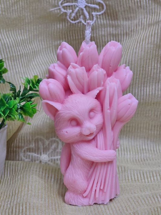 Animal tulip bouquet