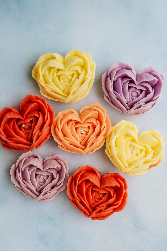Heart Rose Candle