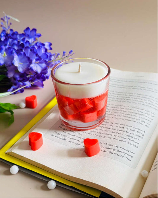 Love candle❤️ (mini heart in gel wax)